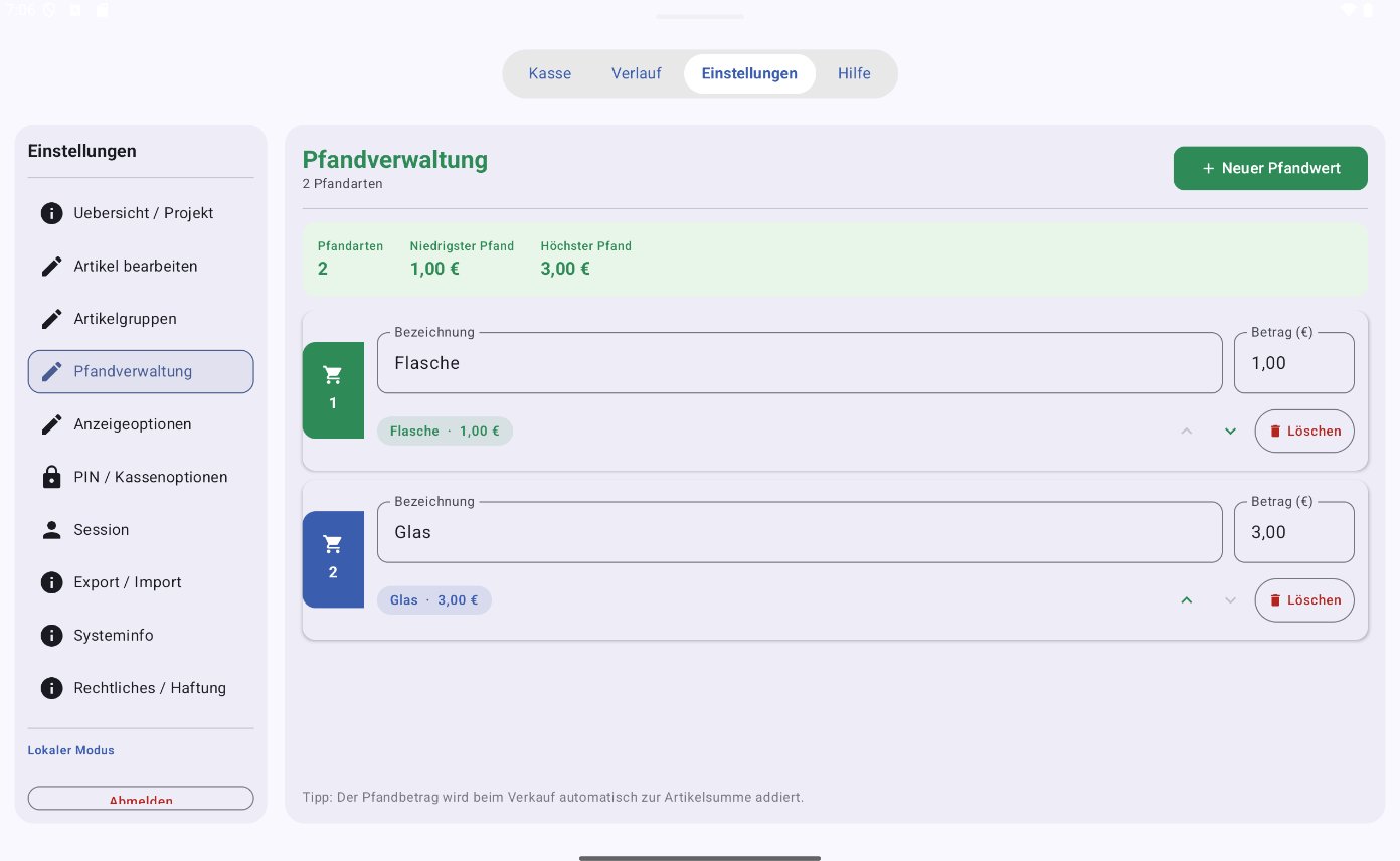 Pfandverwaltung